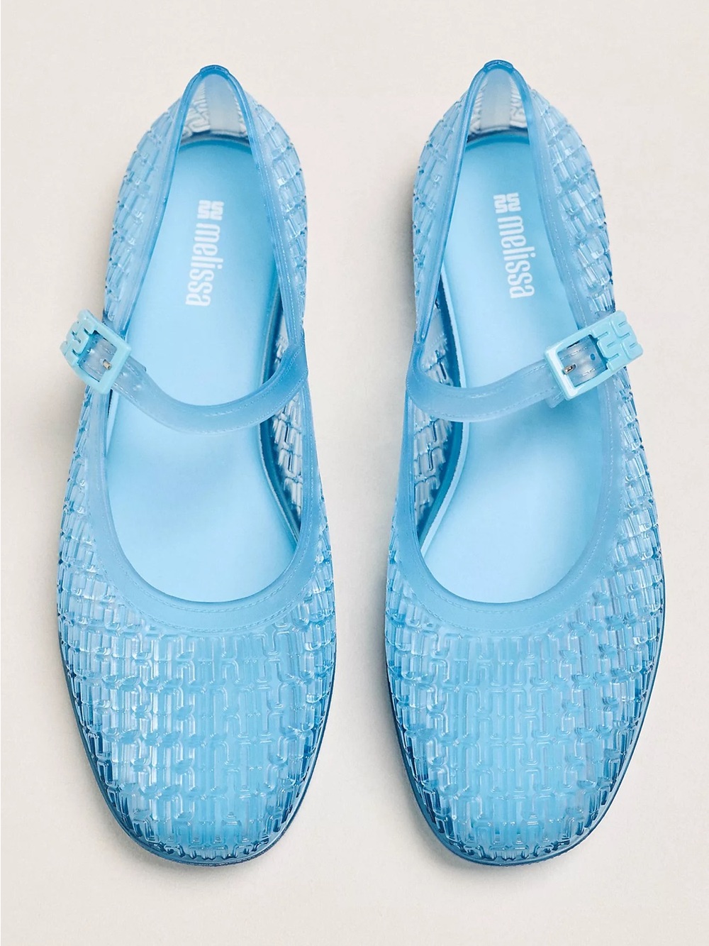New Melissa Harper Jelly Mary Jane Flats - Picture 2 of 6